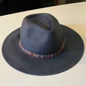 Wallaroo Sedona Hat - Stylish Navy Fedora with Colorful Band